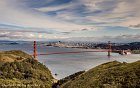 The Golden Gate Bridge and San Francisco - 0585  The Golden Gate Bridge and San Francisco from the Marin Highlands - Aspect Ratio 1:1.6